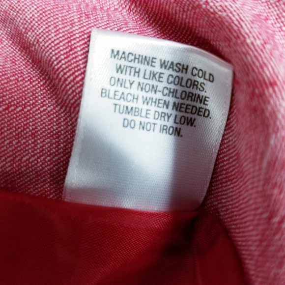 Roz & Ali 1X Plus Size Neon Pink Boxy Open Front Blazer 3/4 Sleeve Jacket Lined - Picture 9 of 10